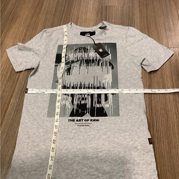 G-STAR RAW Gray Graphic T-Shirt – Size S - NWT - Picture 6 of 9